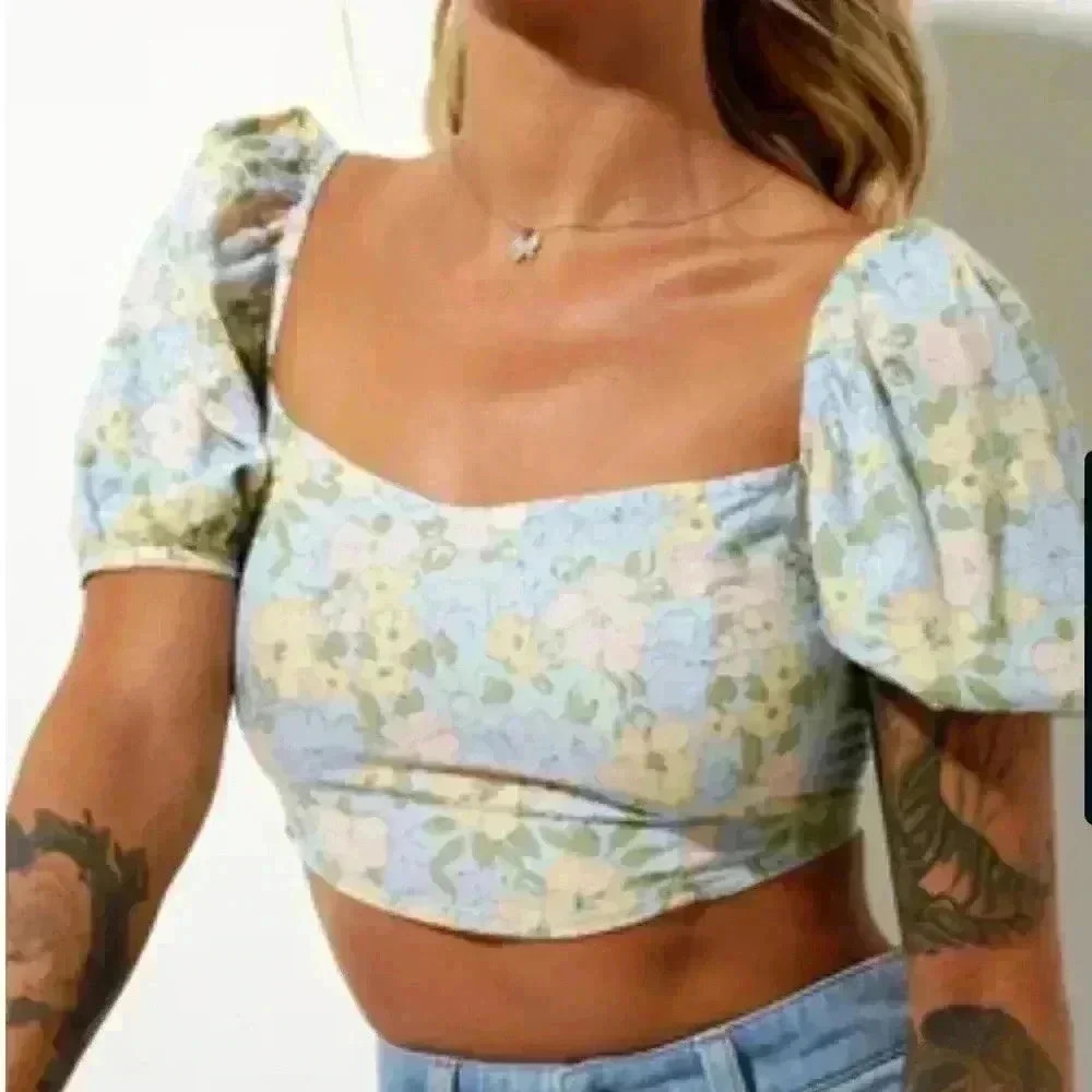 Motel Yuja strappy back top, Cute pastel